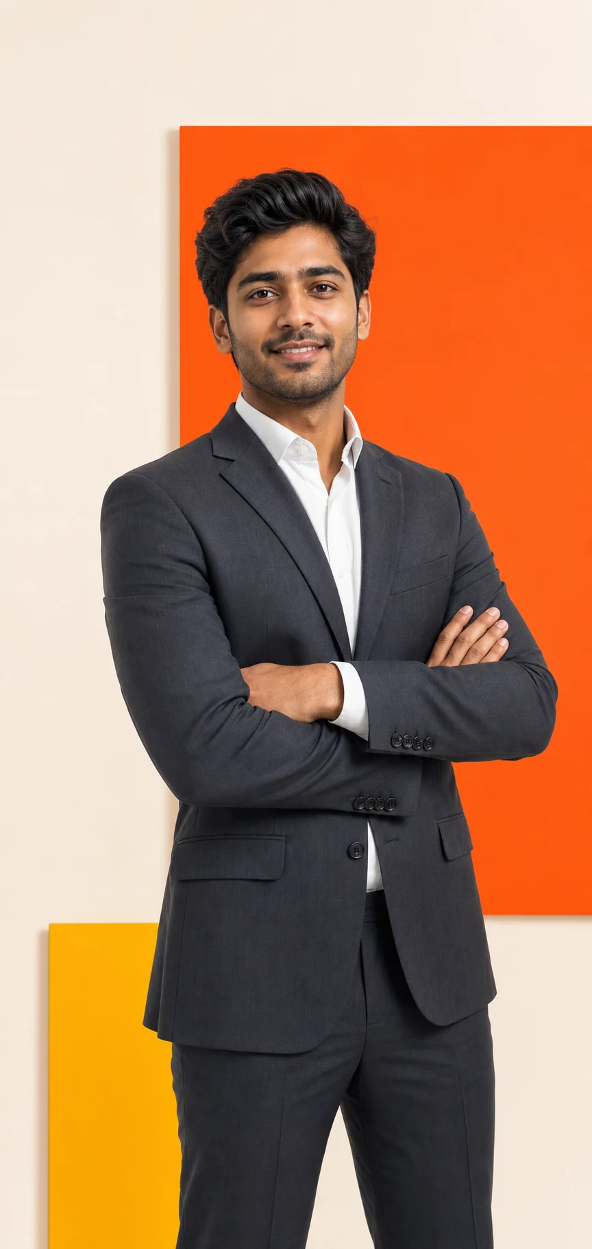 Confident business consultant